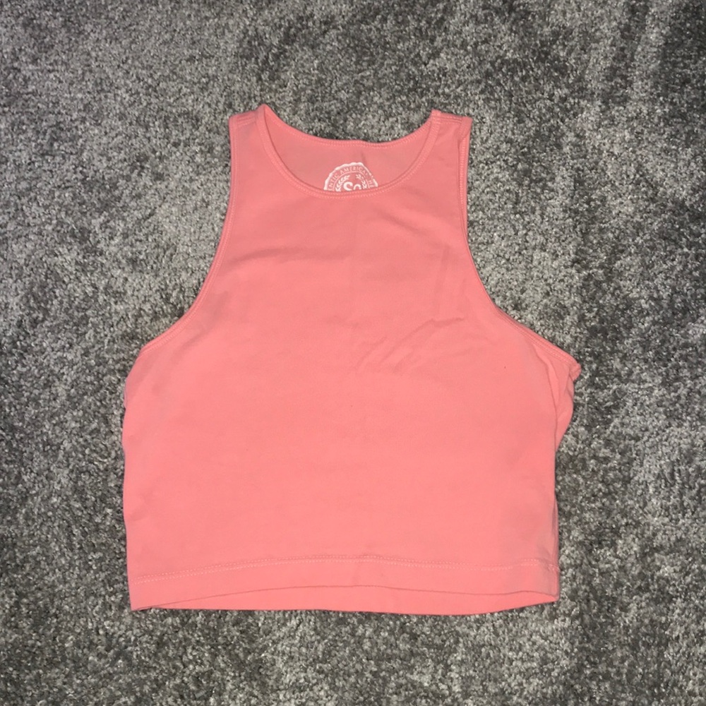 Coral crop top